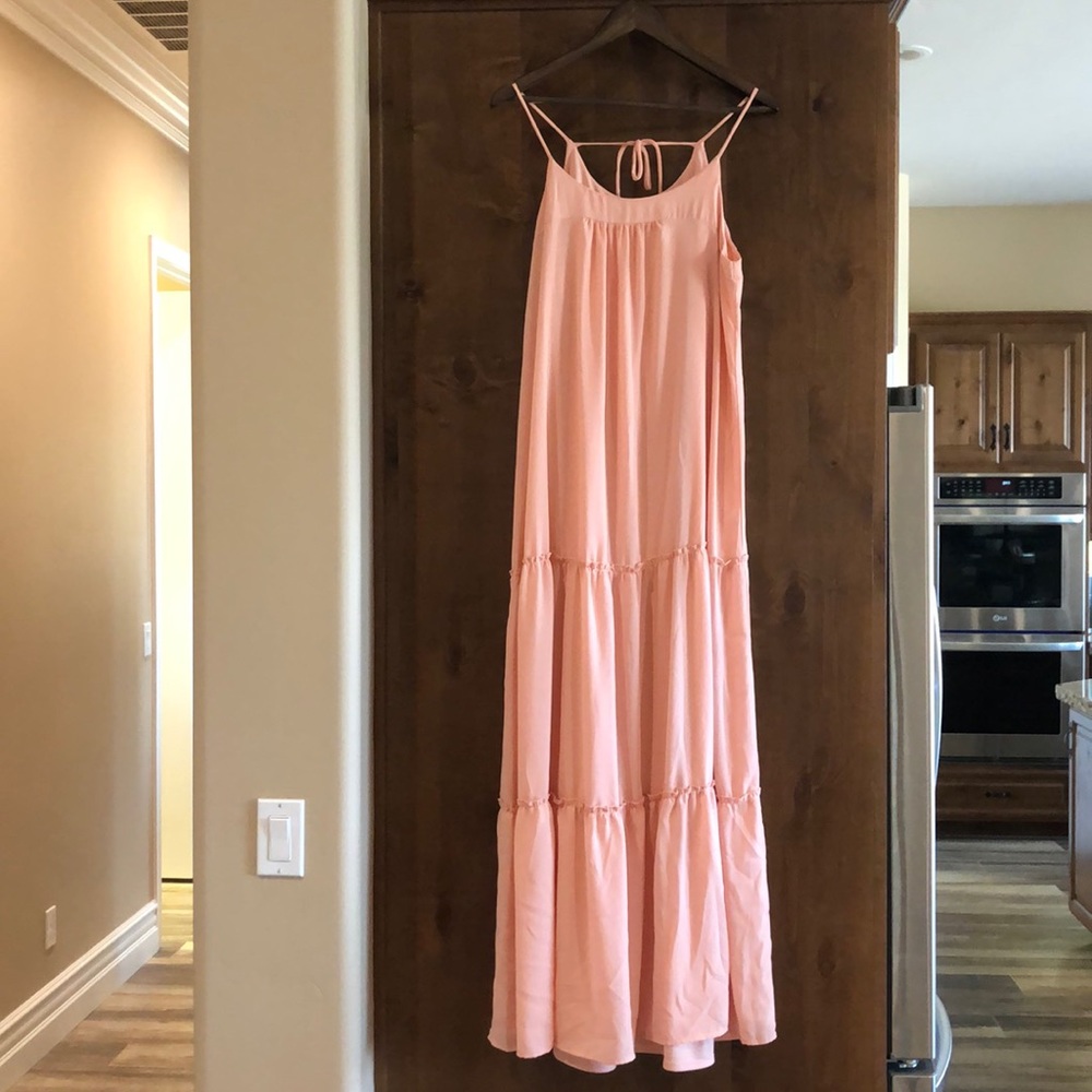 Peach maxi dress